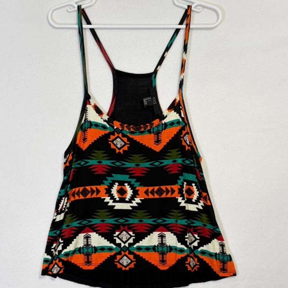 Southwestern Knit Tank Womens Large Y2K Vintage